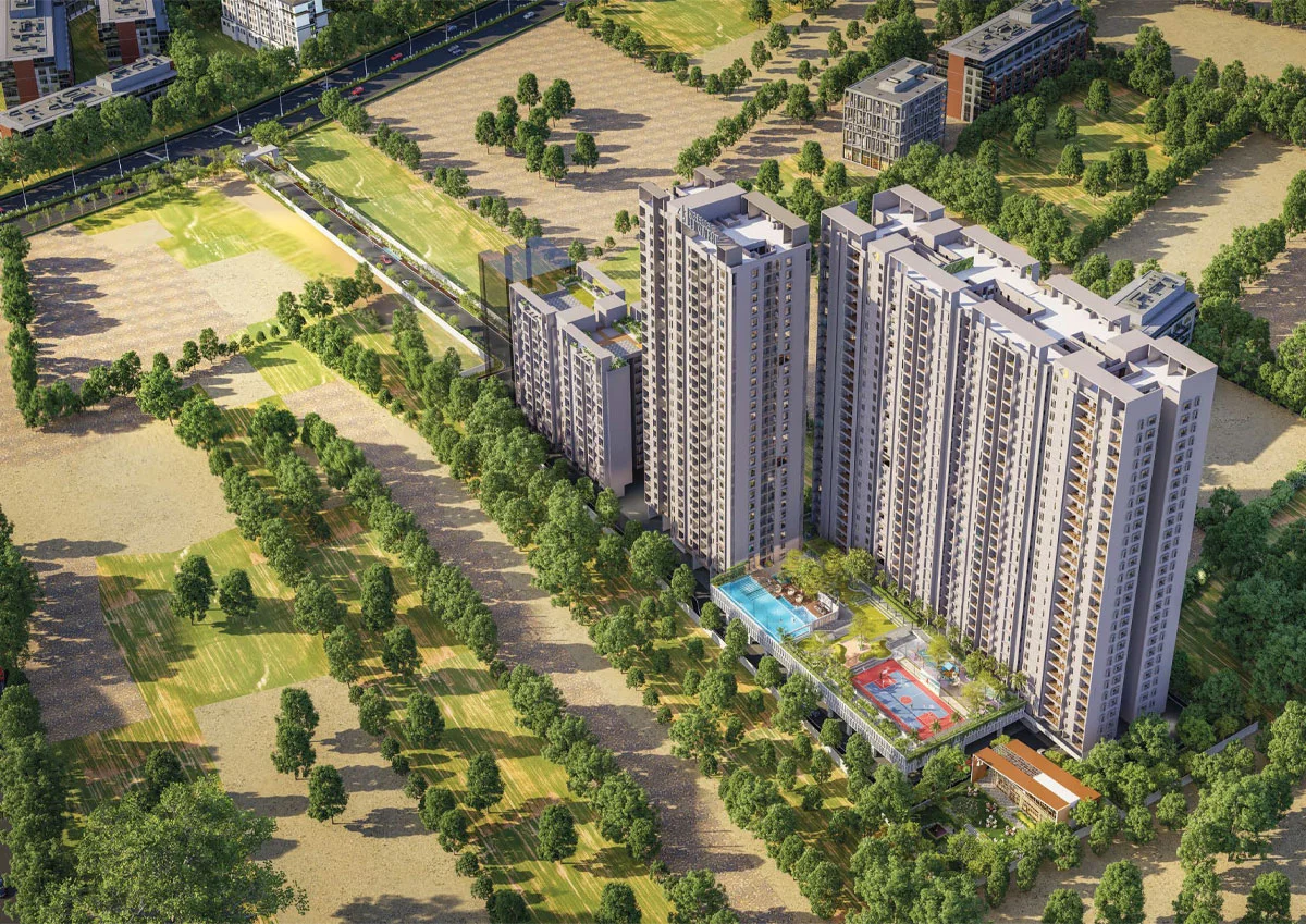 Krisala 41 Luxovert Tathawade Bird Eye View Image